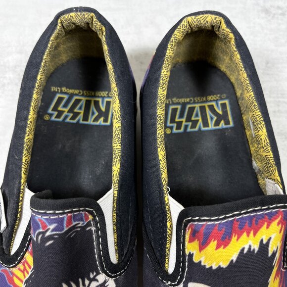 Vans Kiss Rock and Roll Over Slip on Sneakers - Men's Size 8 / Women's 9.5 - Picture 6 of 10